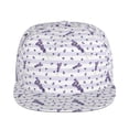 thumbnail image 2 of Balery Baseball Cap Flat Bill Hats for Men Adjustable Size for Running Workouts and Outdoor Activities All Seasons Dad Hat(Lavender Flowers ), 2 of 9