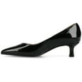 thumbnail image 2 of Journee Womens Pammie Slip On Pointed Toe Kitten Heel Pumps, Widths Available, 2 of 9