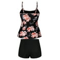 Plus Size Bathing Suit for Women Floral Printed Two Piece Swimsuit