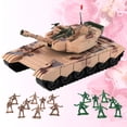 thumbnail image 2 of 1Set Large Size Emulational Military Tank Toy with Random Soldiers Inertia Toy for Children, 2 of 8