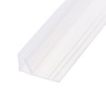 thumbnail image 2 of Uxcell Frameless Glass Shower Door Sweep Seal Strip F-Type with 3/4"(20mm) Drip Rail - 5/16"(8mm) x 39.37", 2 of 4