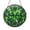 Acrylic 3.5 Inch, variant on Green Clover Botanical Stained Glass Suncatcher Window Hanging, Four Leaf Clover Pattern Glass Art Panel, Round Nature Inspired Window Decor Ornament Decorative Plant Lover Gift for Home Window