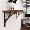 thumbnail image 2 of Shelf-Made Manhattan Steel D x 1 in. W x 10 in. H Bronze, 500 lbs, Decorative Shelf Bracket, 2 of 2