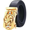 thumbnail image 3 of OFERTAS Cinturón de negocios informal de cuero para vestir para hombre, 3 of 5