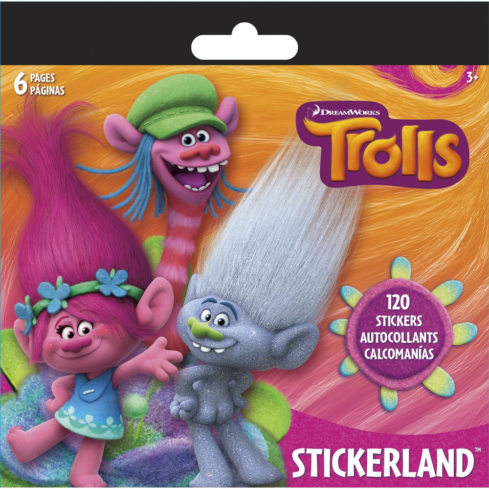 Trolls Stickerland Pad, 6 Pages - Walmart.com - Walmart.com