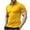 Yellow, variant on Kovlvoll Summer Shirts for Men Loose Casual Outdoors Workout Short Sleeve Buttons Turndown Collar Shirt