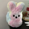 thumbnail image 1 of Easter Basket Plush Easter Bunny Bags Easter Basket Rabbit Buckets, 12 Inch Easter Basket Cute Tie-Dyed Plush Ornaments Holiday Decoration Bunny Easter Basket Stuffers (Light Pink), 1 of 6