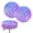 Purple Sparkle Scales, variant on CHAQLIN Sun and Moon Polyester Bar Chair Covers with Dustproof, With Elastic Bands Easy to Clean Round Bar Stool Seat Covers for Bathroom