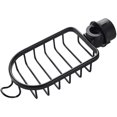 thumbnail image 1 of Kitchen Faucet Sponge Holder, Sponge Storage Rack, Small Metal Kitchen Accessory for Sponge, Scraper, Soap or Dishcloths Black, 1 of 3