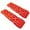 Red, variant on 2Pcs Off-Road Traction Boards with Recovery Tracks, Heavy Duty Traction Mats for Sand Mud Snow, Vehicle Recovery Tire Ladder for SUV Truck