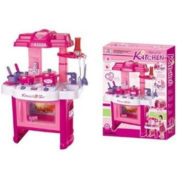 24" Deluxe Beauty Kitchen Appliance Cooking Play Set 24" With Lights & Sound TF826 Play Kitchen