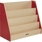 Ecr4Kids Colorful Essentials Kids Bookshelf, 4-Tier, Multiple Colors