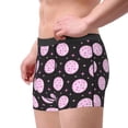 thumbnail image 2 of Uemuo Pink Groovy Disco Ball Pattern Men's Boxer Briefs,Trunk Anti-Chafing,Comfortable, Durable, and Stylish Underwear-X-Large, 2 of 9
