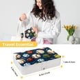 thumbnail image 5 of Baseball PU Leather Jewelry Box with Removable Compartment and Necklace Holder - Portable Jewelry Display Case for Jewelry Boxes, 5 of 6