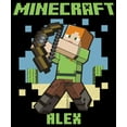 thumbnail image 2 of Men's Minecraft Alex  Graphic Tee Black 2X Large, 2 of 4