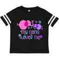 thumbnail image 3 of Inktastic My Nana Loves Me- Cute Elephants Boys or Girls Toddler T-Shirt, 3 of 5