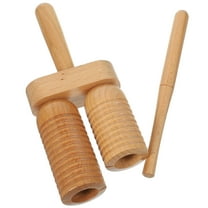 STOBOK Wood Block Music Instruments Wooden Block Percussion Instrument Beech Wood 1 Set for Music Practice