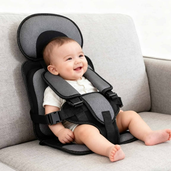 Portable Car Seat Cushion for Travel,Travel Harness with Adjustable Straps,Foldable Golf Cart Seat