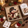 thumbnail image 6 of Christmas 3D Punch Needle Art Kit for Beginners, DIY Fabric Stamping Craft Set With Stand Frame, Vintage Holiday Wall Decor Handmade Gift, 6 of 6