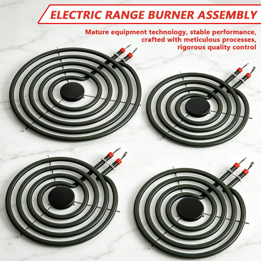 Arcticwind MP15YA*3+ MP21YA*1 Electric Range Burner Element Set, 2x6" 1500W & 2x8" 2100W 230V Coils, Replacement for Maytag, Whirlpool, Kenmore, Amana, Norge Stoves (Fits # 484782, 5304431014, SU204)