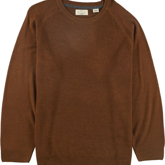 Weatherproof Mens Soft Touch Pullover Sweater, Brown, Large