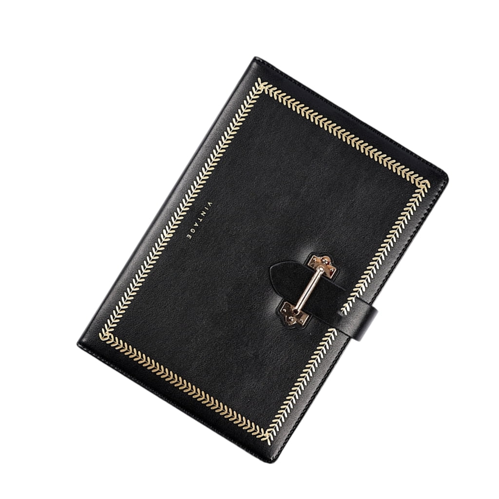 PU Leather Notebook 222 Pages Lined Business Journal For Note Taking Journaling