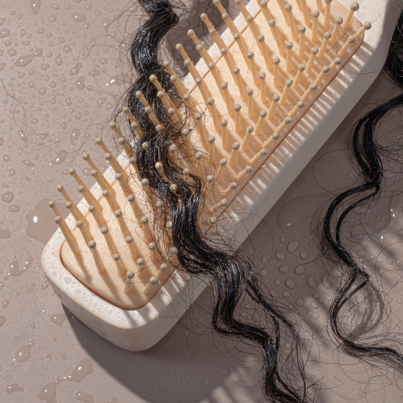 EcoTools Curl Activating Detangler Hair Brush with Bamboo Handle