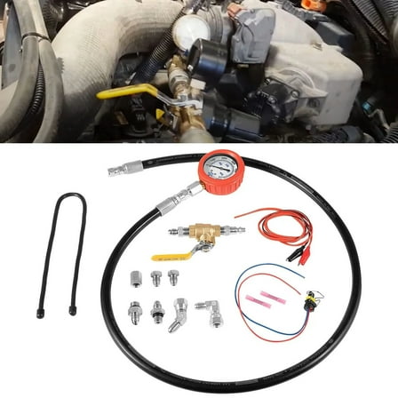 Fit Ford 6.0&7.3 F250 F350 Hpop Test Tool High Pressure Air Leak Text Gauge Tool