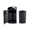 thumbnail image 3 of Safco Nook Waste Receptacle in Black, 3 of 3