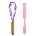 thumbnail image 1 of Juego de mini utensilios de cocina de 2 piezas: utensilios de cocina de silicona, 1 of 5