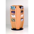 thumbnail image 2 of Wooden Mallet Cascade? Spinning Countertop Display w/16 Brochure Pockets-Finish:Mahogany, 2 of 2