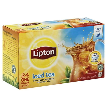 Lipton Gallon-Sized Black Iced Tea Bags Unsweetened 24 ct