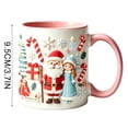 thumbnail image 2 of Talqzovs Christmas Mugs , Coffee Tea and Cocoa Cup with Handle Ceramic Mugs Holiday Xmas Decor Mug Christmas Gift for Family, 2 of 7