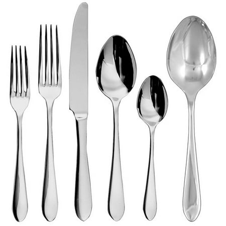 Linden 12 Piece - Ginkgo Stainless Collection Linden 42 Piece Service For 8