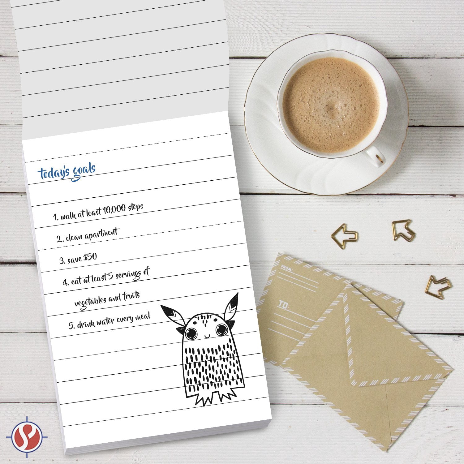 Memo Pads, White, With Black Lines, 50 Sheets Per Pad, 10 Pads (3 x 5)