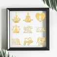 thumbnail image 5 of 9pcs 1.6x1.6 Inch Yoga Metal Stickers Peace Love Yoga Self Adhesive Gold Stickers Yoga Theme Metal Gold Stickers for Scrapbooks DIY Resin Crafts Phone Water Bottle Decor, 5 of 6