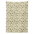 thumbnail image 3 of Ambesonne Pine Cone Tablecloth Rectangular Table Cover, Mistletoe Berry Branch, 60"x90", Cream Taupe, 3 of 4