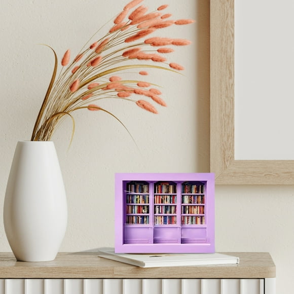 Anxiety Miniature Bookshelf Decorative for Mindfulness Stress Management and Home Organization