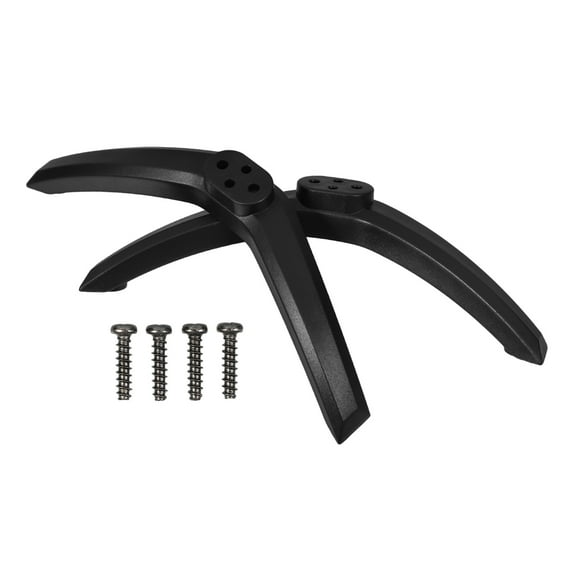 WHAMVOX Universal TV Stand Base Legs Pair Black Plastic Stable Support for Home Use Adjustable 4.7 Inches