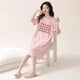 thumbnail image 1 of Ropa de dormir larga de verano para mujer, camisón holgado de manga corta adelgazante de talla grande MM de 200 libras de capacidad máxima, ropa para el hogar, 1 of 5