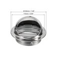 thumbnail image 2 of Uxcell 6" Round Soffit Air Vents, Stainless Steel Louver Grille Vent Cover Mesh Grill Hood for Kitchen Bathroom, 2 of 6