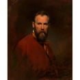 thumbnail image 2 of Friedrich von Amerling 12x14 Gold Ornate Wood Frame and Double Matted Museum Art Print Titled - Self -Portrait Friedrich Von Amerling (1855), 2 of 4