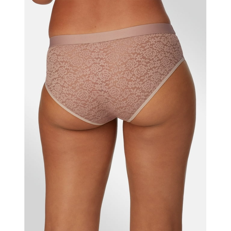 Maidenform Pure Comfort Women's Panties with Lace Trim, Stretch-Lace Panties,  Hi-Leg Women's Underwear (Colors May Vary), White, Small at  Women's  Clothing store