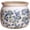 Deep Blue Floral, variant on Ceramic Planters for Indoor Plants, Plant Pots with Drainage Hole, 6.29in. Flower Pots for Indoor Plants, Vintage Planters & Succulent Pots, Crackle Glaze Finish Plant Pots, Deep Blue Floral