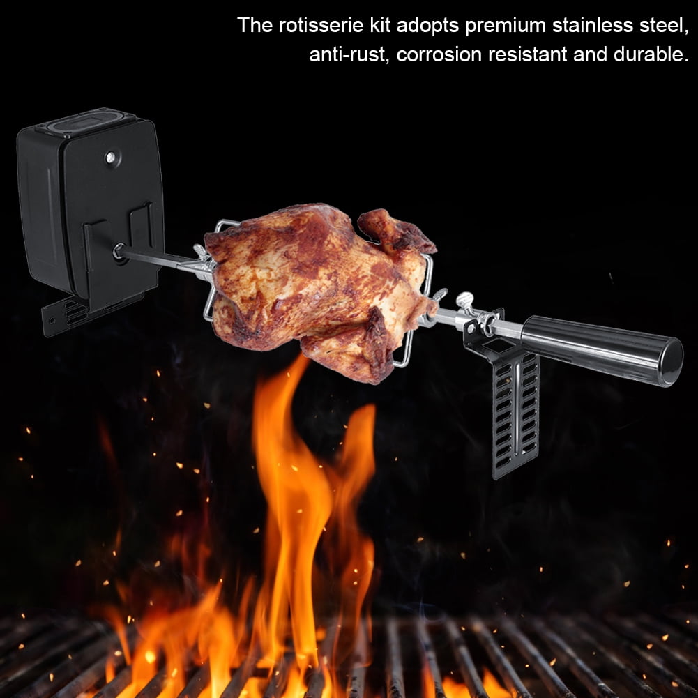 Xcellent Load Capacity Grill Rotisserie Kit Universal Rotisserie Kit Camp Fires Barbecues For Camping For Picnic Walmart