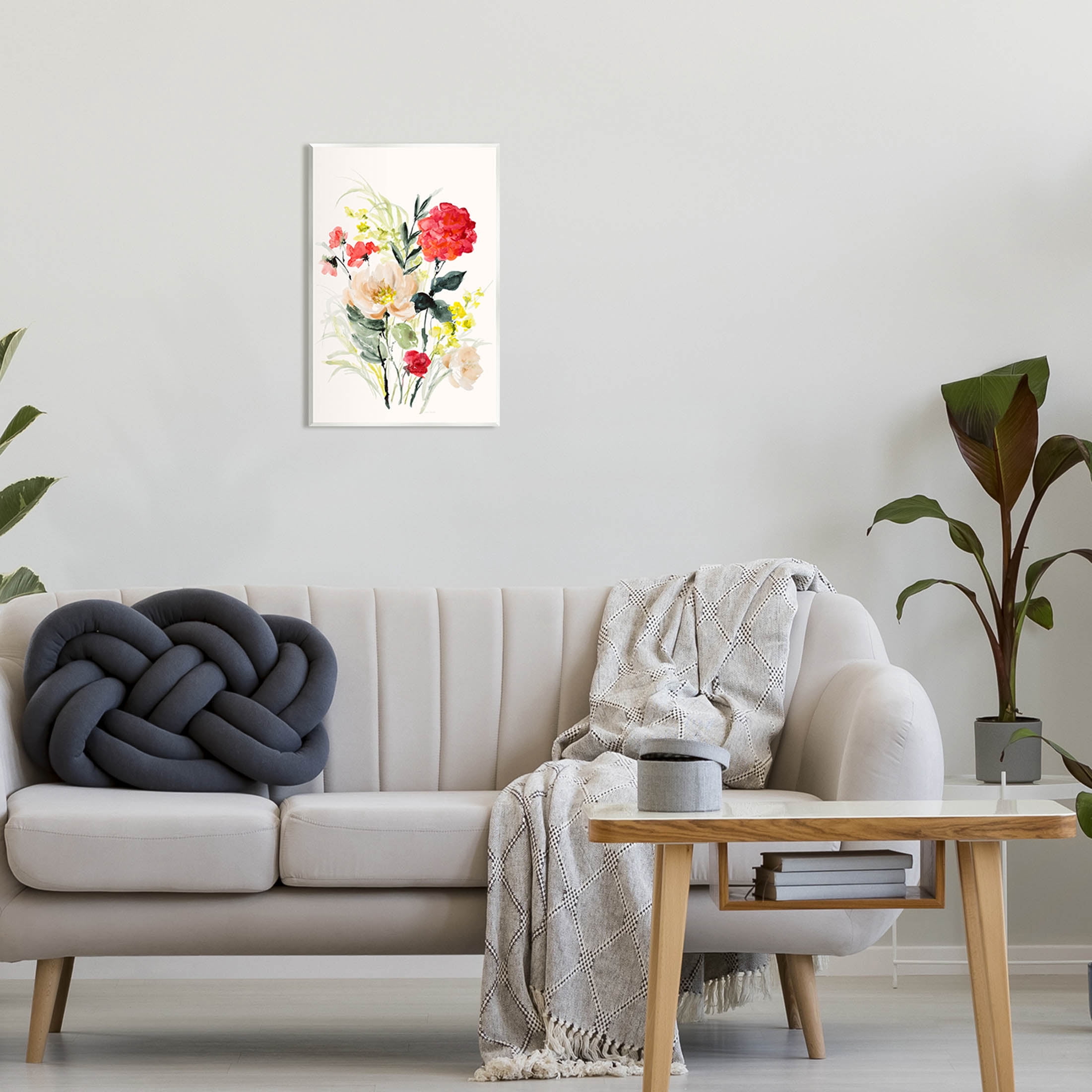 Stupell Industries Bold Mixed Flower Arrangement Graphic Art Unframed Art Print Wall Art, Design by Lanie Loreth