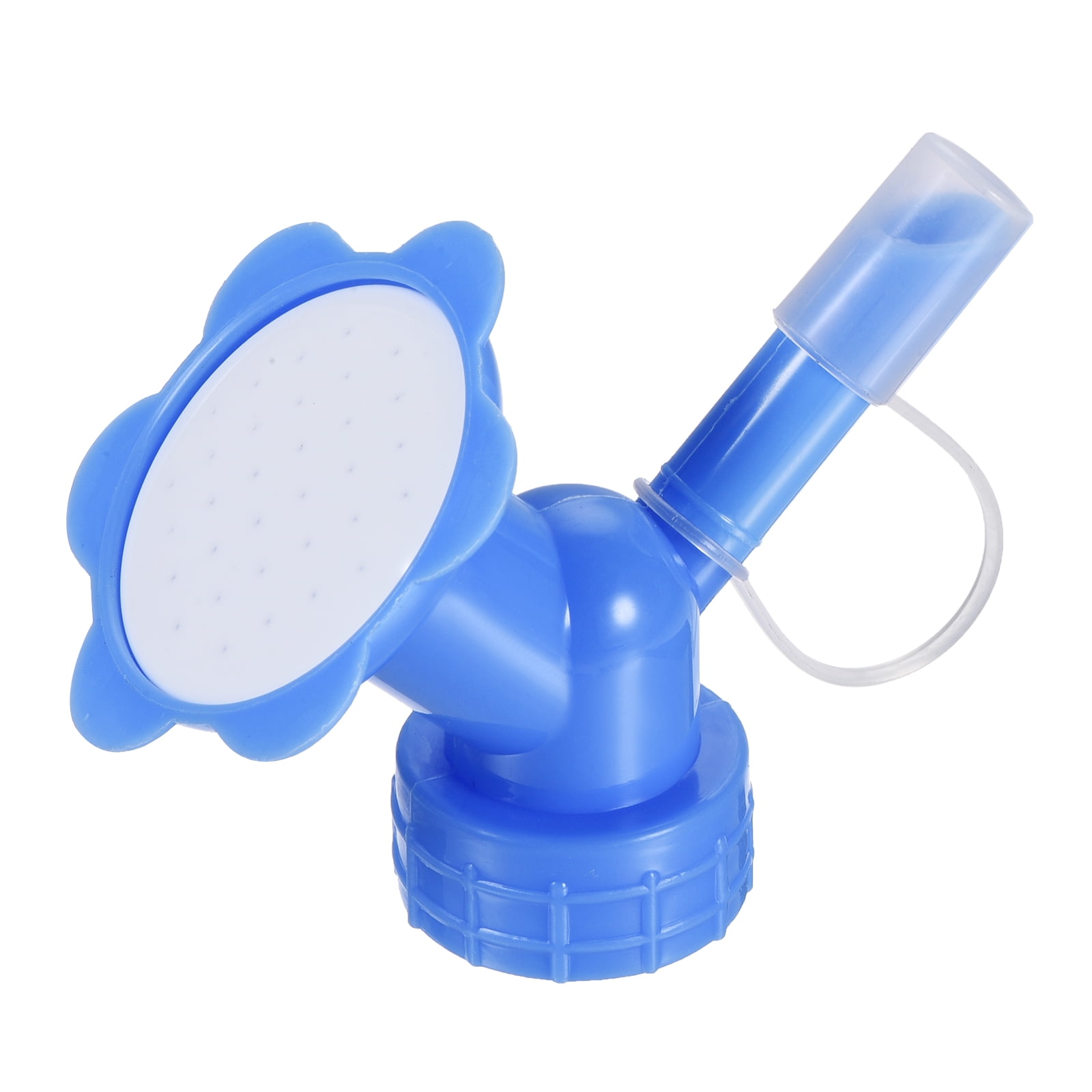 Uxcell Plastic Dual Nozzles Bottle Watering for Plant Potted(Blue