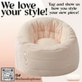 thumbnail image 6 of POD by Urban Shop, Soft Plush Corduroy Bean Bag Chair with Pocket, Pink, Teen and Adult, 6 of 8