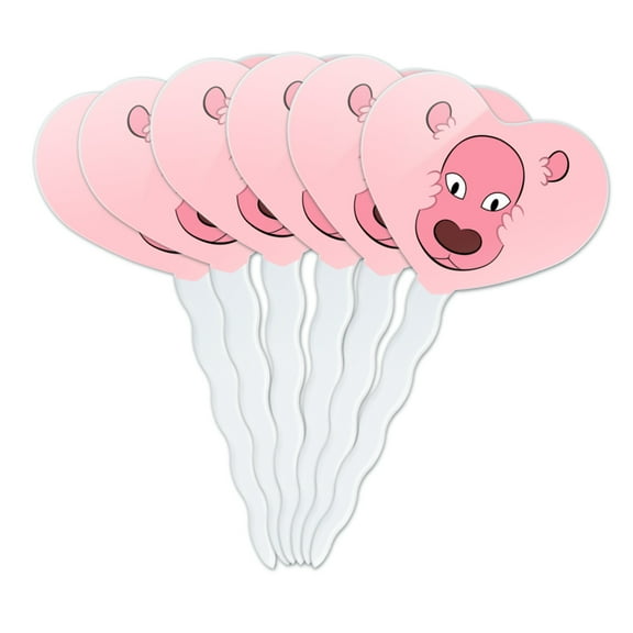 Steven Universe Lion Head Heart Love Cupcake Picks Toppers Decoration Set of 6