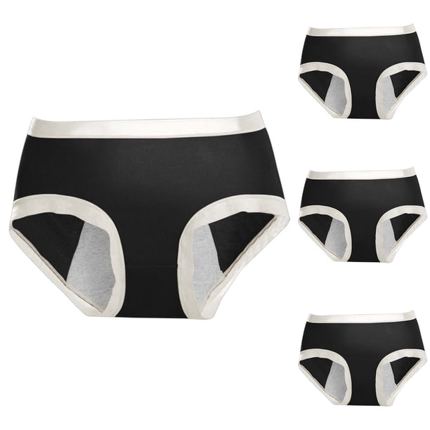 Ropa interior de seda de cintura alta para mujer, a prueba de fugas, suave, fácil de lavar, tejido modal para mayor comodidad diaria, tallas L-XXL.